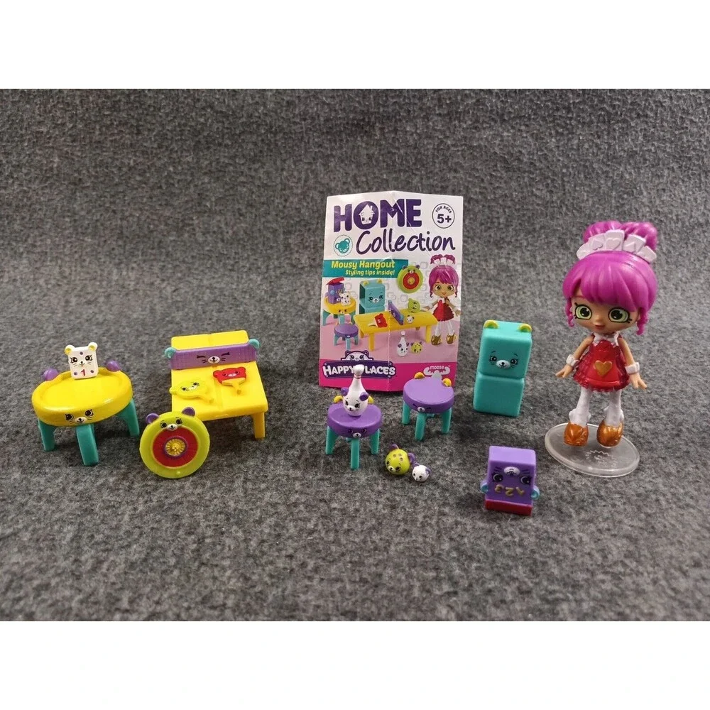 Shopkins Home Collection Happy Places Mousy Hangout Lot Of 14 Queenie Hearts